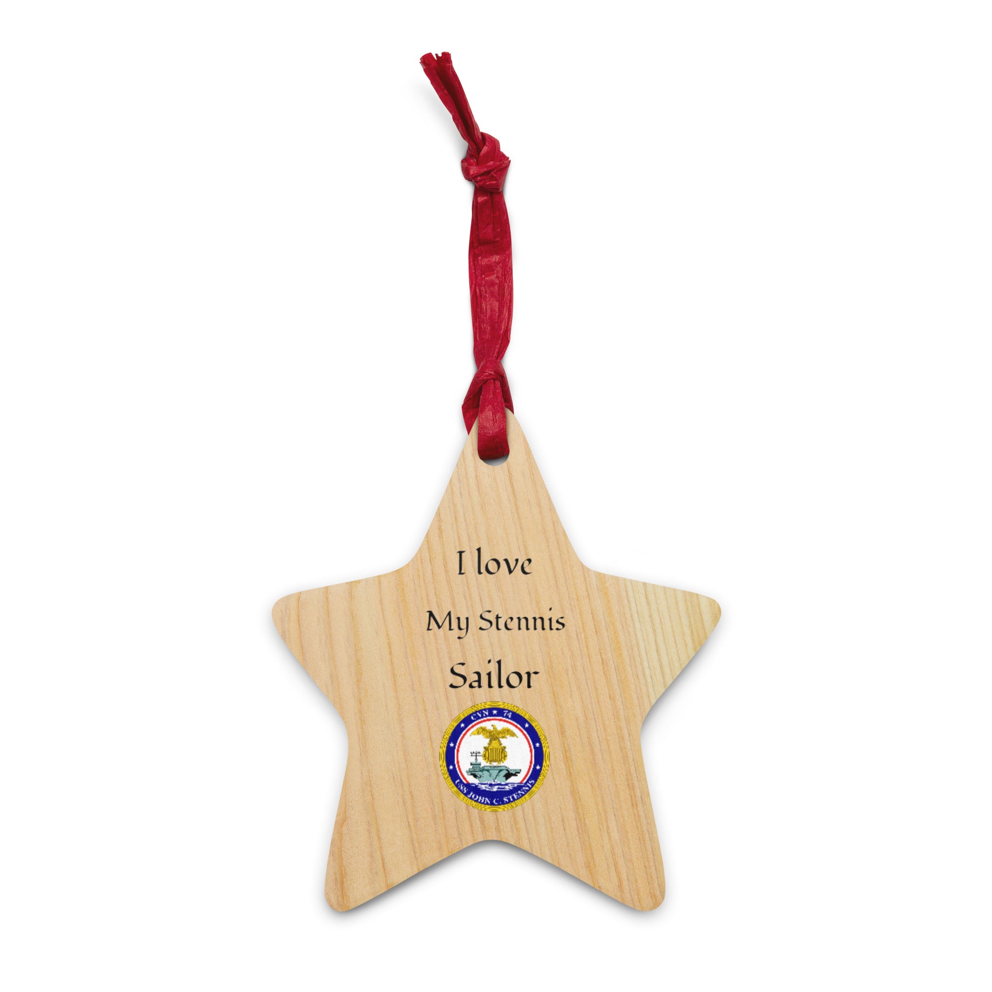 USS JOHN C. STENNIS Wooden Ornaments